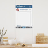 インスタグラムパーティープロップ ポスター フォトブース プロップ 20x28 (キッチン)