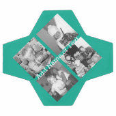 インスタグラムフォトコラージュ4写真 – エメラルド サッカーボール (フラット)