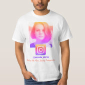 インスタグラムプロモーションTシャツ Tシャツ (正面)