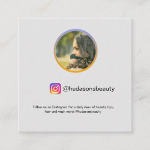 インスタグラム写真ソーシャルメディアモダンクラシック広場 スクエア名刺