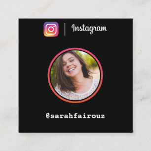 インスタグラム写真トレンディーソーシャルメモダンディア コーリングカード
