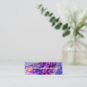 インスタグラム絵を描（ばちゃばちゃ）跳ねる スキニー名刺 (スタンド正面)