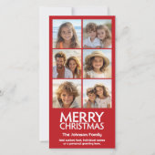 インスタグラム6枚の写真コラージュ - メリークリスマス シーズンカード (正面)