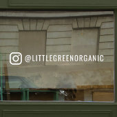 インスタグラム ウィンドウ スティッカー | あなたのインスタグラム名 デカール ウィンドウサイン