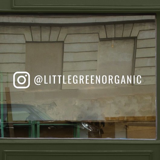 インスタグラム ウィンドウ スティッカー | あなたのインスタグラム名 デカール ウィンドウサイン