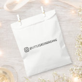 インスタグラム ギフトバッグ | あなたのインスタグラムの名前 フェイバーバッグ (クリップ留めされた状態)