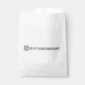 インスタグラム ギフトバッグ | あなたのインスタグラムの名前 フェイバーバッグ (正面)