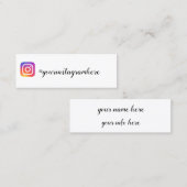 インスタグラム スキニー名刺 (正面/裏面)