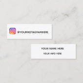 インスタグラム スキニー名刺 (正面/裏面)
