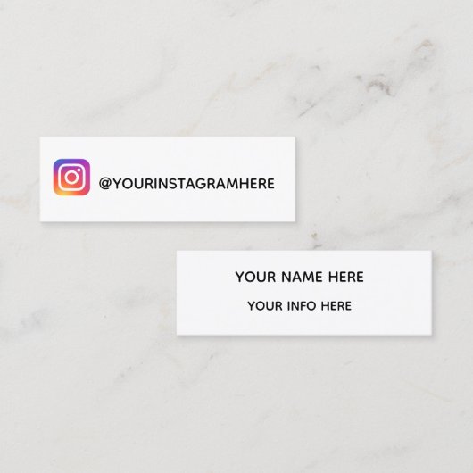 インスタグラム スキニー名刺 (正面/裏面)