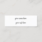 インスタグラム スキニー名刺 (裏面)