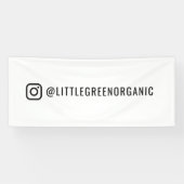 インスタグラム バナー | あなたのインスタグラム名 2.5' x 6' 横断幕 (横)