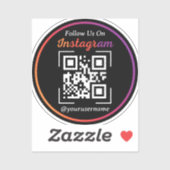 インスタグラム ビジネス QRコード ブラック シール (シート)