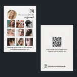 インスタグラム フォト グリッド コラージュ 美しさ ソーシャルメディア 名刺<br><div class="desc">現在、当社のインスタグラムは顧客誘導の場となっています。 誰でも簡単に使えるQRコード付きの写真グリッドを備えたこの名刺テンプレートを作成したいと思いました。 クライアントや潜在的な顧客に簡単に配布できます。</div>