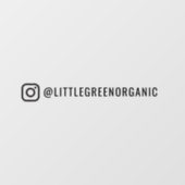 インスタグラム ミラー デカール | あなたのインスタグラム名前ステッカー ウィンドウサイン (シート)