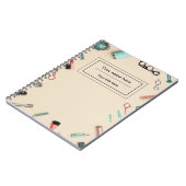 インスタグラム 名刺,インフルエンサー, エステティシャン ノートブック (左側)