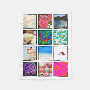 インスタグラム！12枚の写真/DIYフリースブランケット フリースブランケット