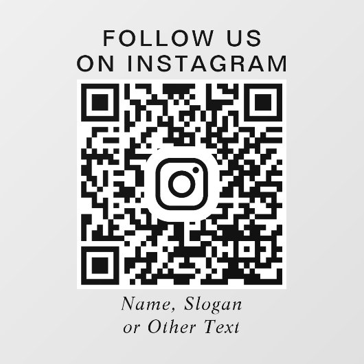 インスタグラム QR コード プロモーション ウィンドウサイン (シート)