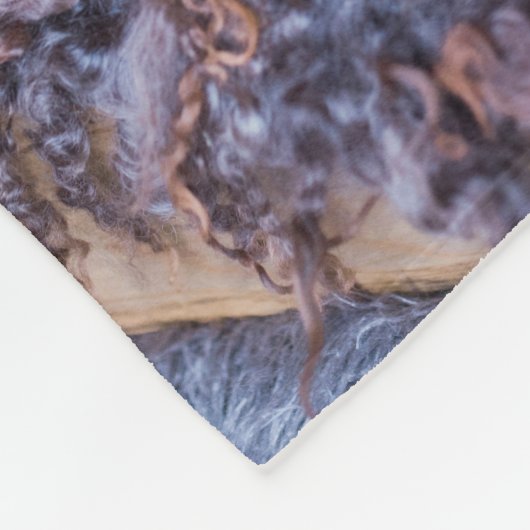 インスタグラモダンム写真が家族を集める フリースブランケット (角)