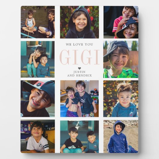 インスタモダングラムスクエアフォトコラージュ | 11枚の写真 フォトプラーク (正面)