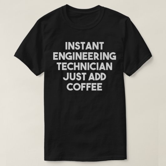 インスタントエンジニアリング技術者Coffee Fuの追加 Tシャツ (デザイン正面)