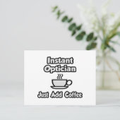 インスタントオプティシャン…コーヒーの追加のみ ポストカード (スタンド正面)