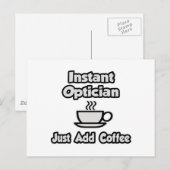 インスタントオプティシャン…コーヒーの追加のみ ポストカード (正面/裏面)