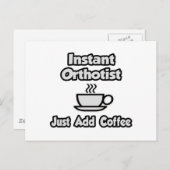 インスタントオルソ主義者…コーヒーの追加のみ ポストカード (正面/裏面)
