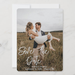 インスタントカスタムパーソナライズされたスクリプ結婚ト写真 セーブザデート