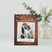 インスタントカメラウッドラ結婚イトの発表 ポストカード (スタンド正面)