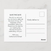 インスタントカメラカップルユニークの結婚写真 ポストカード (裏面)