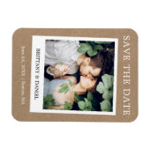 インスタントカメラスタイルフォトクラフト日付を保存 マグネット (横)