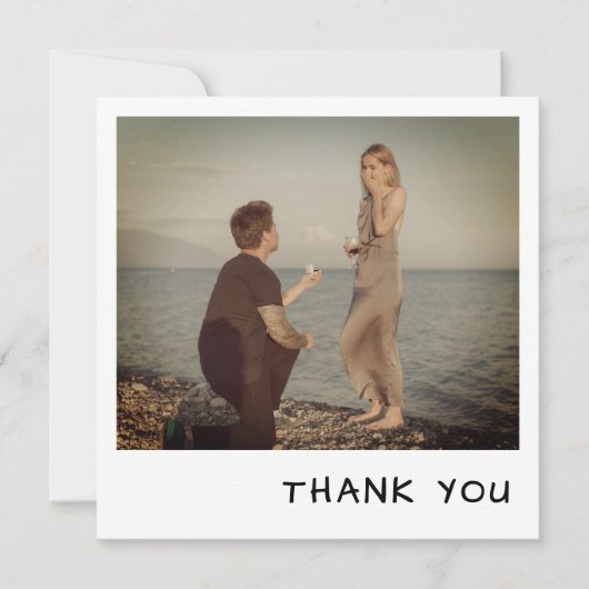 インスタントカメラフォトレトロ サンキューカード (正面)