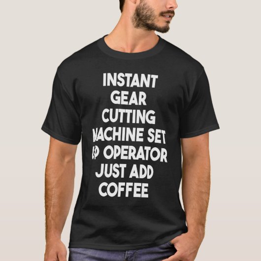 インスタントギア切断機設定オペレータ追加C Tシャツ (正面)