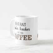 インスタントギター先生Just Add Coffee Music コーヒーマグカップ (正面左)