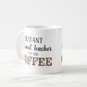 インスタントクラリネット先生だけでコーヒー音楽を追加 コーヒーマグカップ (正面左)