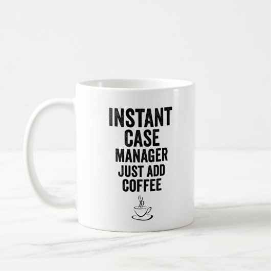 インスタントケースマネージャーがコーヒーを追加 コーヒーマグカップ (左)