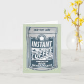 インスタントコーヒーアーポップ・アートのトイラストレーション カード (黄色い花)