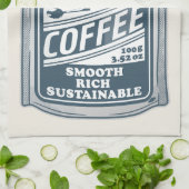 インスタントコーヒーアーポップ・アートのトイラストレーション キッチンタオル (折り畳み)