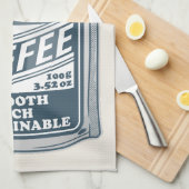 インスタントコーヒーアーポップ・アートのトイラストレーション キッチンタオル (四つ折り)