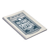 インスタントコーヒーアーポップ・アートのトイラストレーション ノートブック (右側)