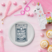 インスタントコーヒーアーポップ・アートのトイラストレーション ペーパープレート (パーティー)