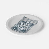 インスタントコーヒーアーポップ・アートのトイラストレーション ペーパープレート (アングル)