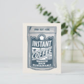 インスタントコーヒーアーポップ・アートのトイラストレーション ポストカード (スタンド正面)