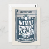 インスタントコーヒーアーポップ・アートのトイラストレーション ポストカード (正面/裏面)