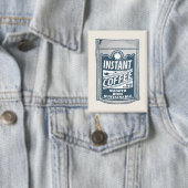 インスタントコーヒーアーポップ・アートのトイラストレーション 缶バッジ (インサイチュ)