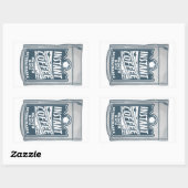 インスタントコーヒーアーポップ・アートのトイラストレーション 長方形シール (シート)