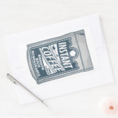 インスタントコーヒーアーポップ・アートのトイラストレーション 長方形シール (封筒)