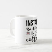インスタントコーヒー生化学者がコーヒーを加える コーヒーマグカップ (正面左)