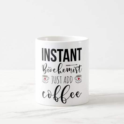 インスタントコーヒー生化学者がコーヒーを加える コーヒーマグカップ (中央)